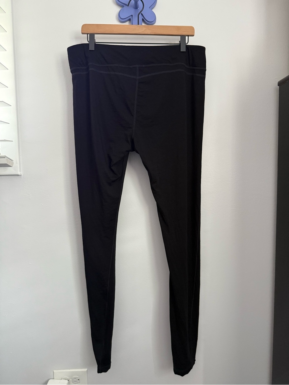 Smartwool XL 150 Merino Wool Leggings Black Outdoor Hike Travel Trail - Picture 4 of 8